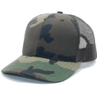 True American Made 6-Panel Camo Contrasting Mesh Tucker Cap | https://www.bestnamebadges.com