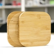 Bamboo Wood Cell Phone Fast Wireless Charger | https://www.bestnamebadges.com