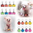 Round And Bone Shape Silicone Dog Tag | https://www.bestnamebadges.com