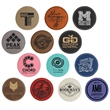 3" Leatherette Round Patch with Adhesive | https://www.bestnamebadges.com