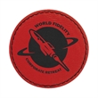 2.5" Leatherette Round Patch with Adhesive | https://www.bestnamebadges.com