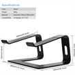 Customizable Promotional Portable Cooling Laptop Stand | https://www.bestnamebadges.com