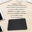 Custom Promotional Durable 15W Wireless Charging Mouse Pad | https://www.bestnamebadges.com