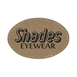 3" x 2" Leatherette Oval Patch with Adhesive | https://www.bestnamebadges.com
