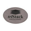 3" x 2" Leatherette Oval Patch with Adhesive | https://www.bestnamebadges.com