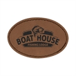 3" x 2" Leatherette Oval Patch with Adhesive | https://www.bestnamebadges.com