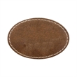 3" x 2" Leatherette Oval Patch with Adhesive | https://www.bestnamebadges.com