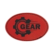 3" x 2" Leatherette Oval Patch with Adhesive | https://www.bestnamebadges.com