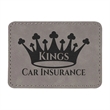 3.5"x2.5"  Leatherette Rectangular Patch with Adhesive | https://www.bestnamebadges.com