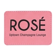 3.5"x2.5"  Leatherette Rectangular Patch with Adhesive | https://www.bestnamebadges.com