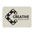 3.5"x2.5"  Leatherette Rectangular Patch with Adhesive | https://www.bestnamebadges.com