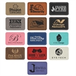 3" x 2"  Leatherette Rectangular Patch with Adhesive | https://www.bestnamebadges.com
