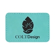 3" x 2"  Leatherette Rectangular Patch with Adhesive | https://www.bestnamebadges.com