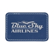 3" x 2"  Leatherette Rectangular Patch with Adhesive | https://www.bestnamebadges.com