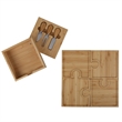Bamboo 6-in1 Puzzle Cheese Board Set | https://www.bestnamebadges.com