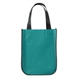 Curved Bottom Tote Bag - 4 1/2" x 9" x 12" | https://www.bestnamebadges.com