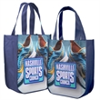 Sublimated Curved Bottom Tote - Front and Back | https://www.bestnamebadges.com