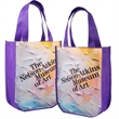 Sublimated Curved Bottom Tote - Front and Back | https://www.bestnamebadges.com
