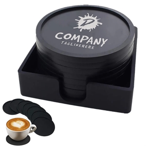 Custom Durable Personalized Unique Reusable Silicone Coaster | https://www.bestnamebadges.com