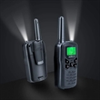 Custom Durable Rechargeable Walkie Talkies With Flashlight | https://www.bestnamebadges.com