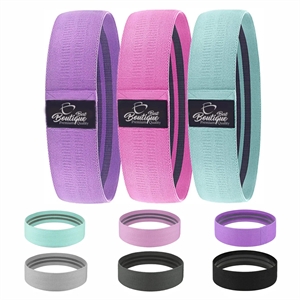 Custom Yoga Pilates Fitness Exercise Resistance Flexbands | https://www.bestnamebadges.com