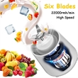 Custom Mini USB Rechargeable Blender For Fruit Smoothies | https://www.bestnamebadges.com