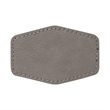 3" x 2"  Leatherette Hexagonal Patch with Adhesive | https://www.bestnamebadges.com