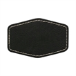 3" x 2"  Leatherette Hexagonal Patch with Adhesive | https://www.bestnamebadges.com