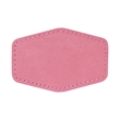 3" x 2"  Leatherette Hexagonal Patch with Adhesive | https://www.bestnamebadges.com