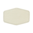 3" x 2"  Leatherette Hexagonal Patch with Adhesive | https://www.bestnamebadges.com