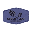 3" x 2"  Leatherette Hexagonal Patch with Adhesive | https://www.bestnamebadges.com