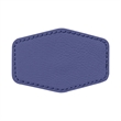 3" x 2"  Leatherette Hexagonal Patch with Adhesive | https://www.bestnamebadges.com