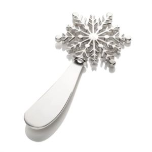 Giada Stainless Snowflake Cheese Spreader - Silver | https://www.bestnamebadges.com