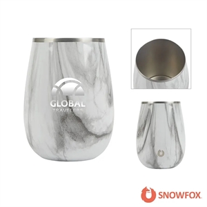 Snowfox® 13.5 oz. Vacuum Insulated Marble Finish Pinot No... | https://www.bestnamebadges.com