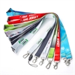 Flat Polyester Lanyard Custom Logo | https://www.bestnamebadges.com