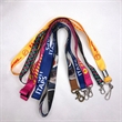 Flat Polyester Lanyard Custom Logo | https://www.bestnamebadges.com