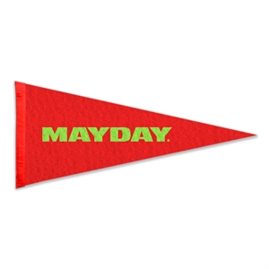 Wool Felt Pennant without Wood Pole - Heat Transfer
