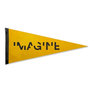 4" x 10" Acrylic Felt Pennant without Pole - Silk Screen
