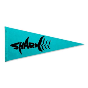 9" x 24" Acrylic Felt Pennant without Pole - Silk Screen