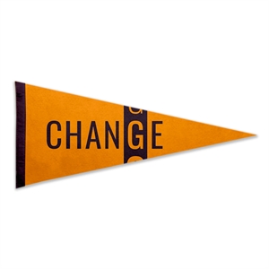 17" x 40" Acrylic Felt Pennant without Pole - Silk Screen