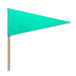 4" x 10" Acrylic Felt Pennant with Wood Pole - Silk Screen