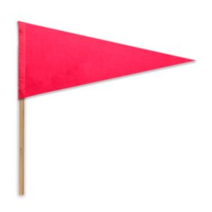 9" x 24" Acrylic Felt Pennant with Wood Pole - Silk Screen