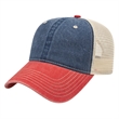 Washed Pigment Dyed Trucker Cap | https://www.bestnamebadges.com