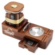 Wooden Cigar Case Humidor Ashtray Set With Cutter Office | https://www.bestnamebadges.com