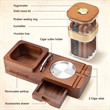 Wooden Cigar Case Humidor Ashtray Set With Cutter Office | https://www.bestnamebadges.com