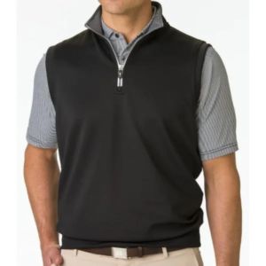 Fairway & Greene Men's "Caves" Tech Quarter-Zip Vest