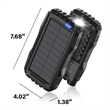 42800mAh Solar Power Bank Fast Charger Built-in Flashlight | https://www.bestnamebadges.com