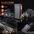 42800mAh Solar Power Bank Fast Charger Built-in Flashlight | https://www.bestnamebadges.com