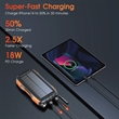 42800mAh Solar Power Bank Fast Charger Built-in Flashlight | https://www.bestnamebadges.com