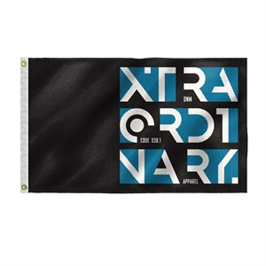 Custom Screen Sublimation Flag - 2.5' x 4' Canvas Poly | https://www.bestnamebadges.com